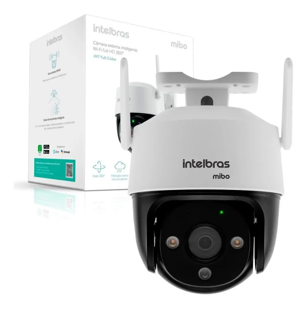 Câmera Externa Wifi Full Hd Intelbras Im7 Full Color 360°